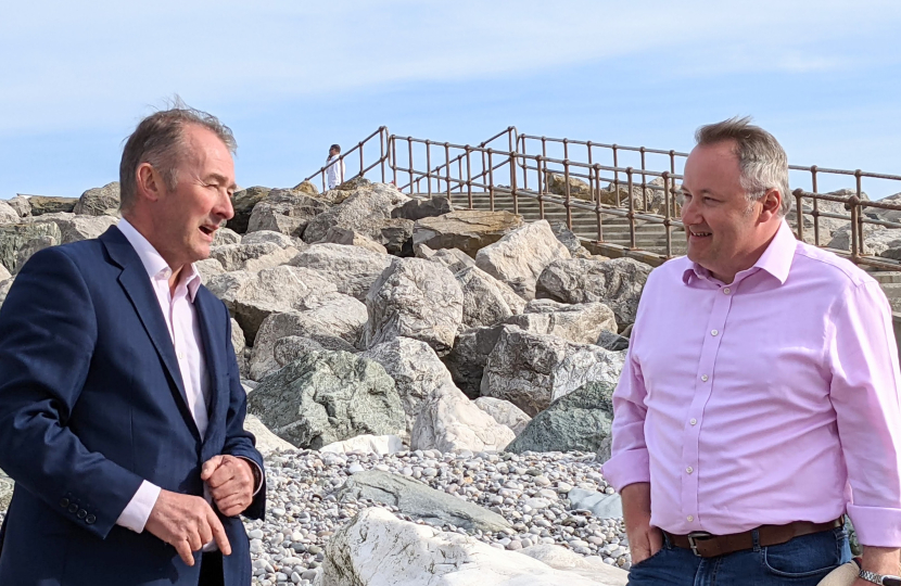 Secretary of State for Wales visits Towyn and Kinmel Bay